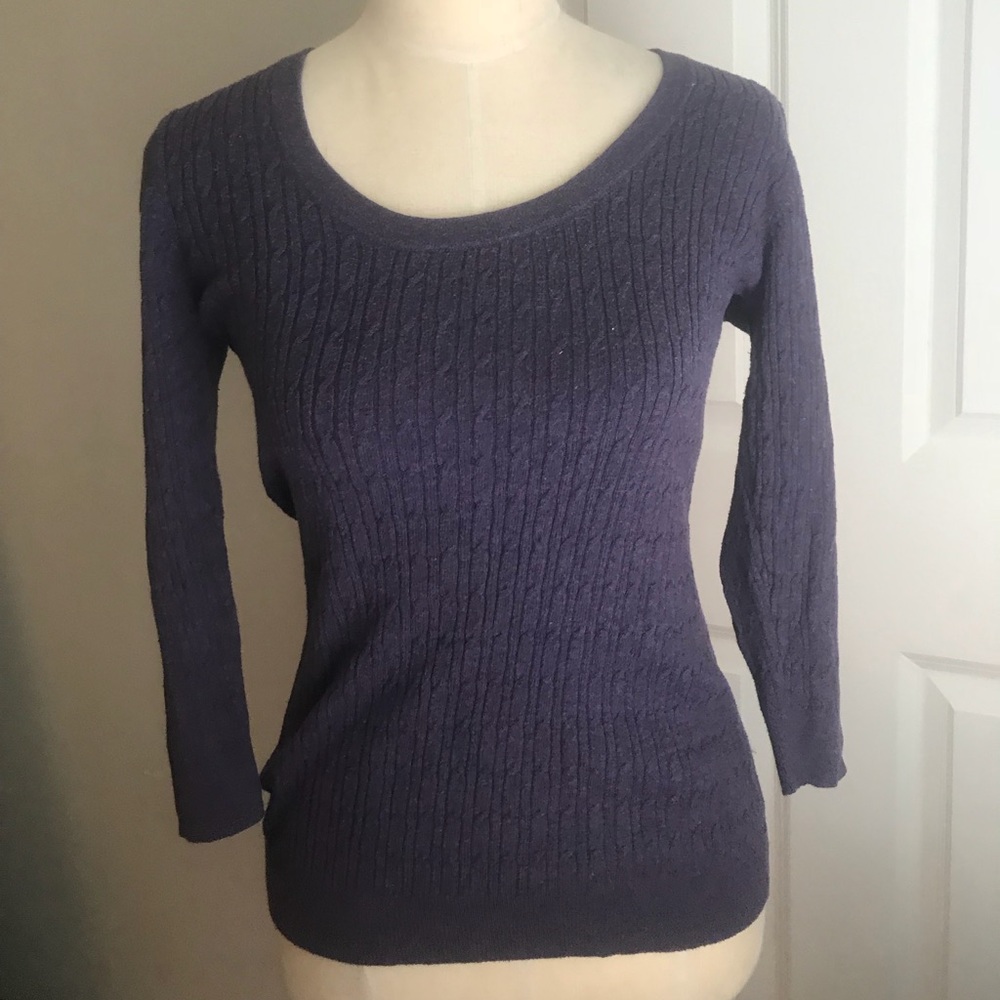 GAP purple mid sleeve top